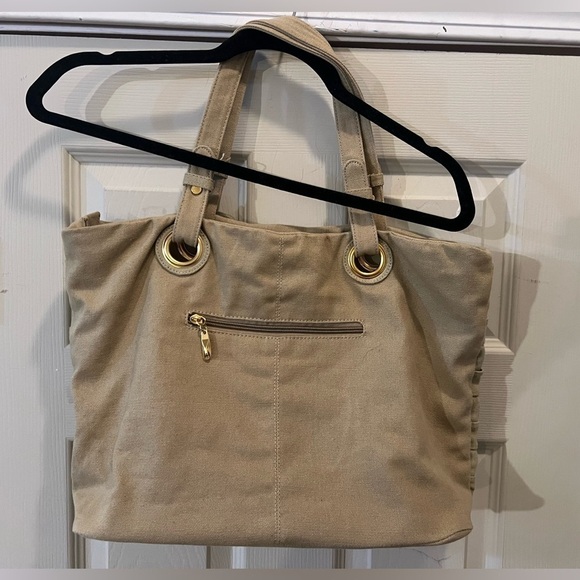 Big Budda Light Brown Canvas Tote - Picture 4 of 8